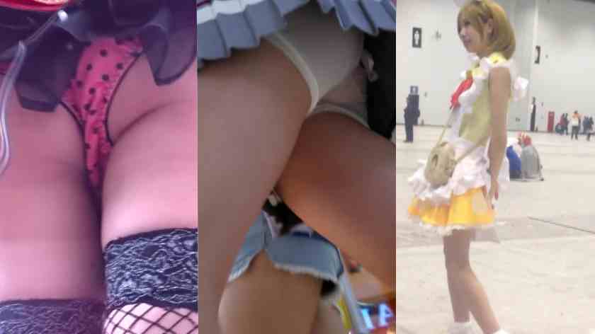 COS漫展偷拍抄底